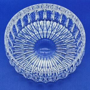 Gorham Crystal 9" Bowl Vintage Kingsbury Pattern German Cut Crystal Thumbprint